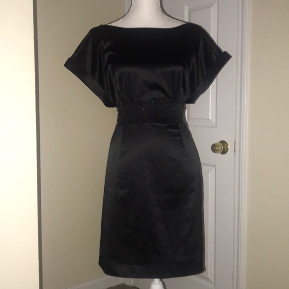 Forever 21 Dresses & Skirts - Black Sequin Waistline - V Back Detail Dress